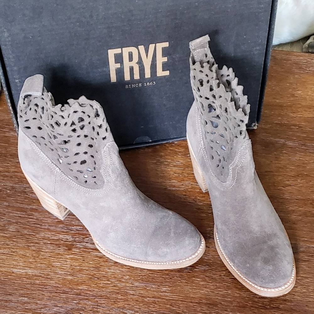Frye suade booties